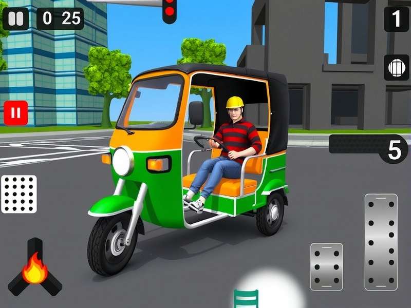 Customized Auto-Rickshaw in Spicy Turbo Blazer